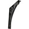 Ekena Millwork Crawley Wrought Iron Bracket, (Triple center brace), Antiqued Silver 2"W x 12"D x 15"H BKTM02X12X15TCRASV - alternate 1